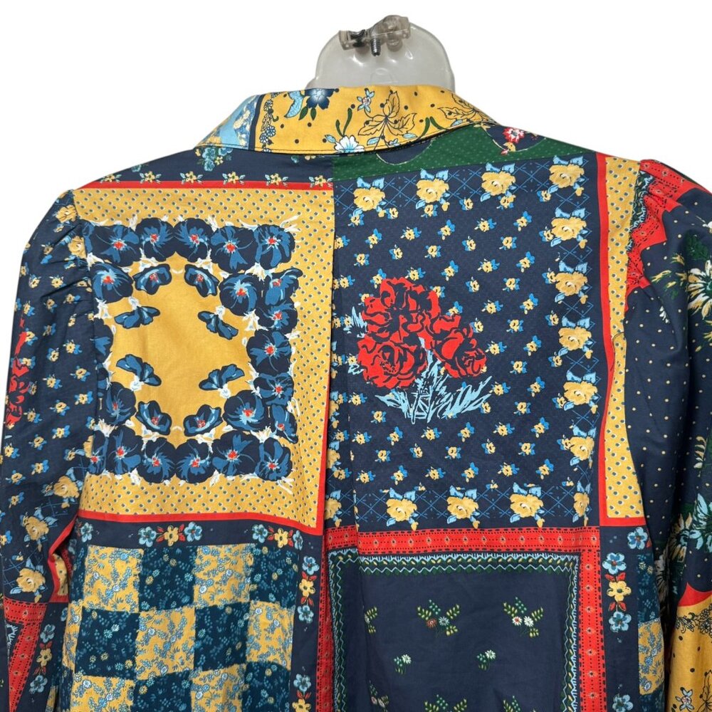 New $345 Hunter Bell Everett Patchwork Cotton Pop… - image 9